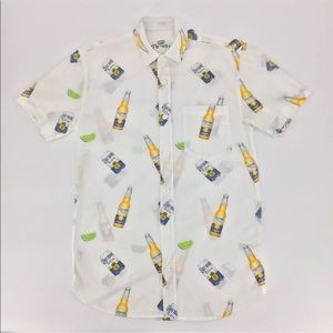 beer button down shirt